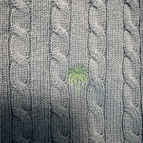 Blue Cable Knit Sweater - Picture 3 of 7